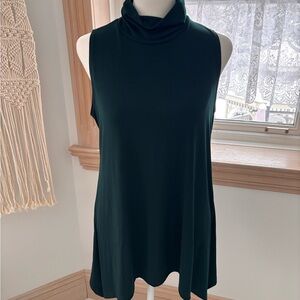 LBISSE Sleeveless Cowl Neck Tunic 💚